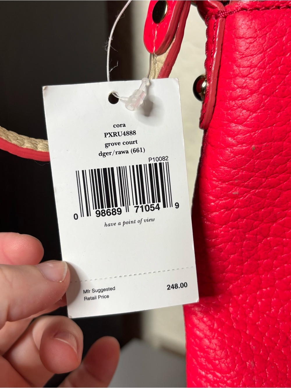 Kate Spade Grove Court Pink and Cream Leather Crossbody Bag Storybook lining - Picture 3 of 9